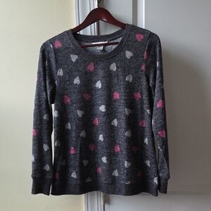 Christopher & Banks valentine heart knit top size S